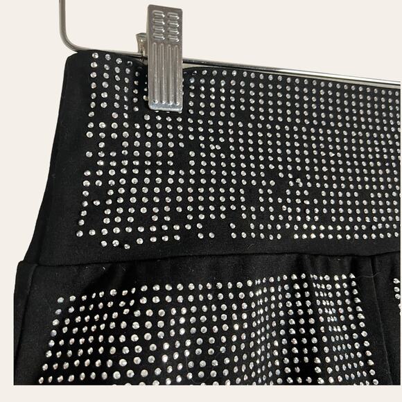 I.AM.GIA Aurora Black Rhinestone Studded High Waist Biker Shorts Size S - Picture 3 of 8